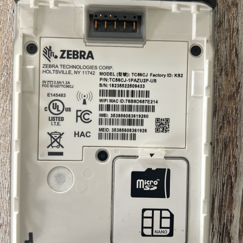 Zebra TC56 Rugged Scanner, Android, 2D/1D Barcode Reader - Picture 4 of 4